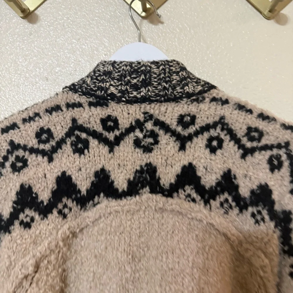 Free People Kodiak Slub Button Front Relaxed Oversized Cardi Sweater NEW XS